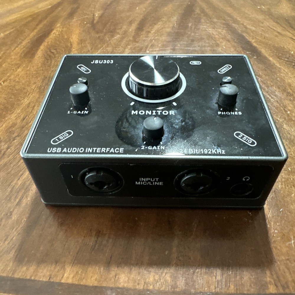 Sunbuck JSU303 Monitor Usb Audio Interface Untested
