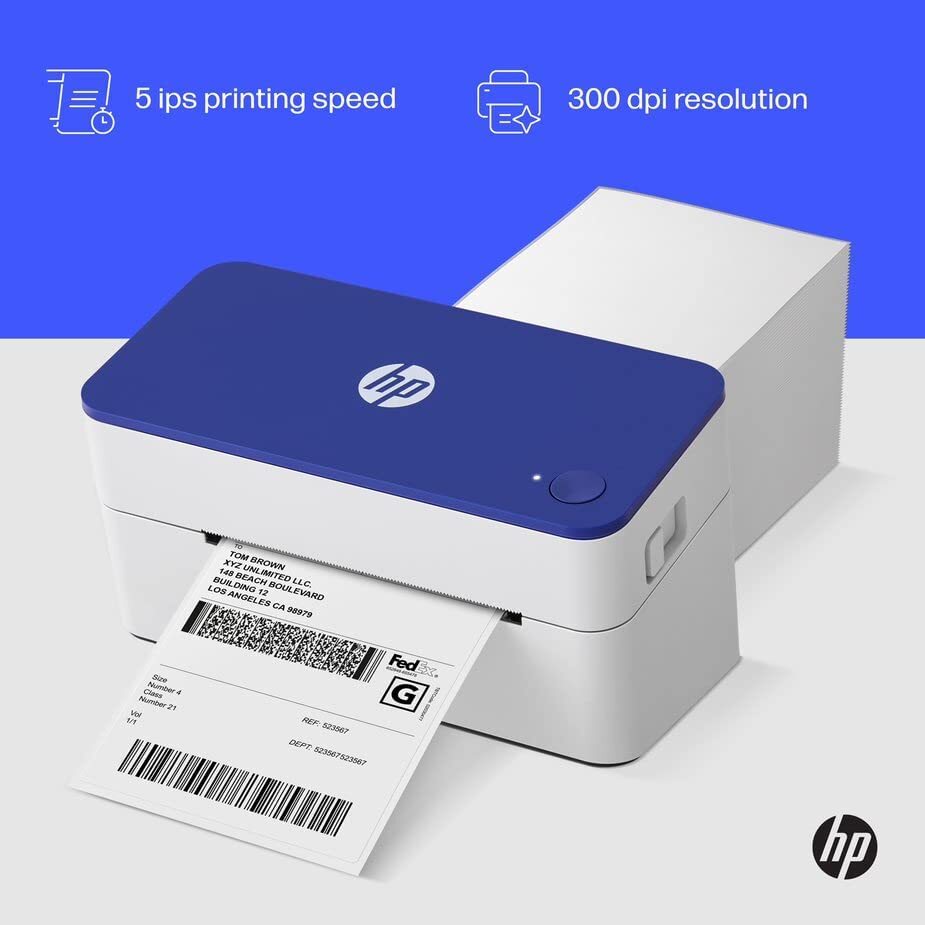 HP Direct Thermal Label Printer KE100 USB, Shipping, Barcode, & More