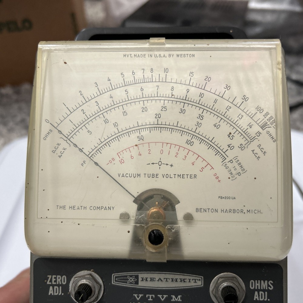 HEATHKIT VTVM MODEL IM-11 VACUUM TUBE VOLTMETER Working Condition