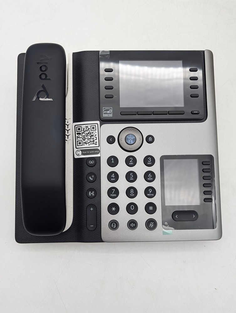 Poly Edge E450 IP Desk Phone W/ Power Adapter Set (89B55AA#ABA)