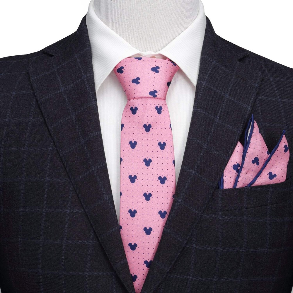 Disney Mickey Mouse Dot Pink Men's Tie