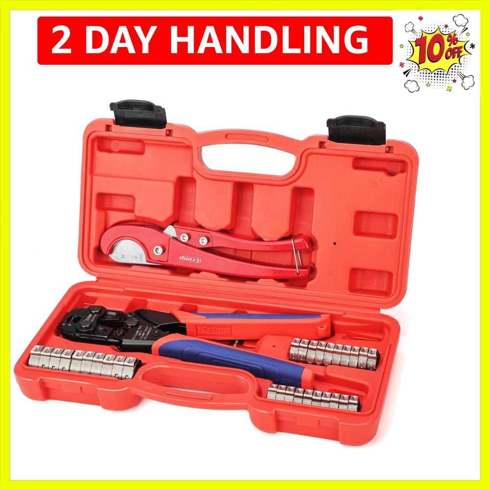 Professional PEX Clamp Crimping & Cutting Kit