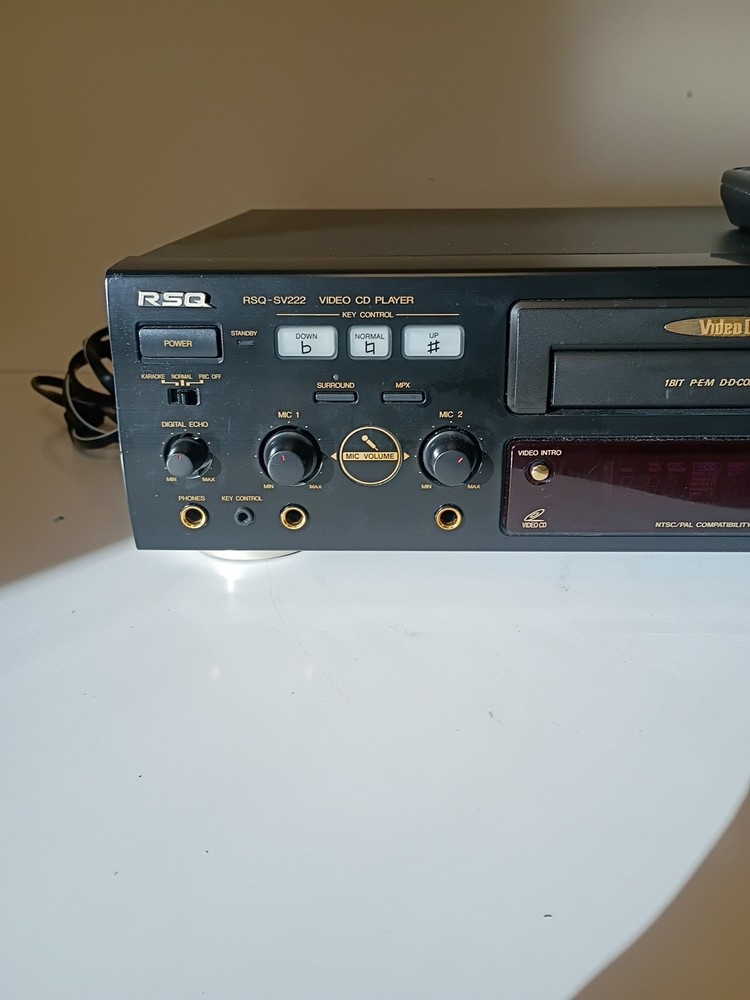Tested Working RSQ SV222 karaoke player With Remote Read