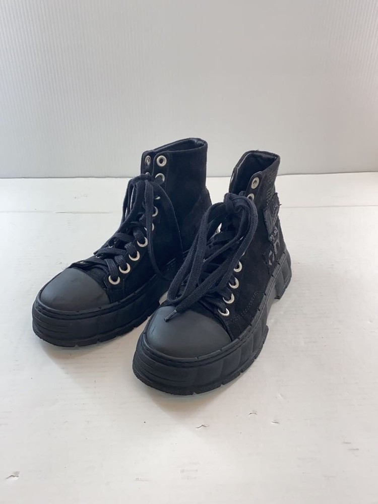 Viron/Lace-Up Boots/-/Blk/Canvas 3546