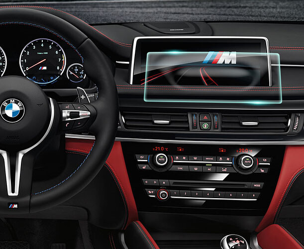 Crystal Clear Screen Protector for 2018 BMW X6 Vehicle Navigation