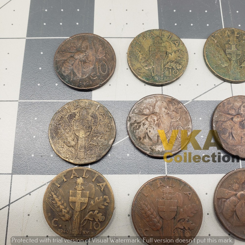 Italian Interwar-WWII Centisimi Coins