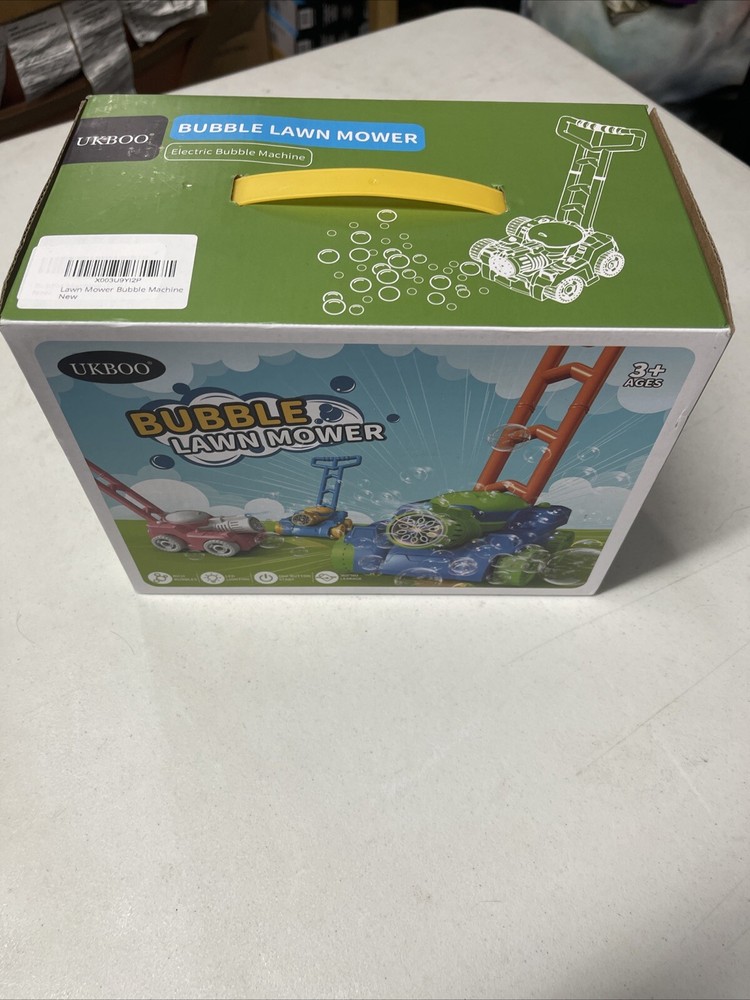 Bubble Machine, Bubble Lawn Mower for Toddlers 1-3, Push Toys Automatic Bubbl...