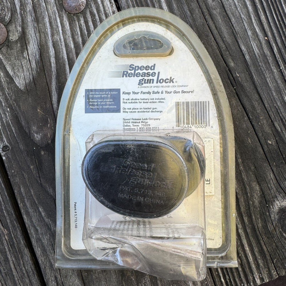 Speed Release Programmable Gun Lock- New