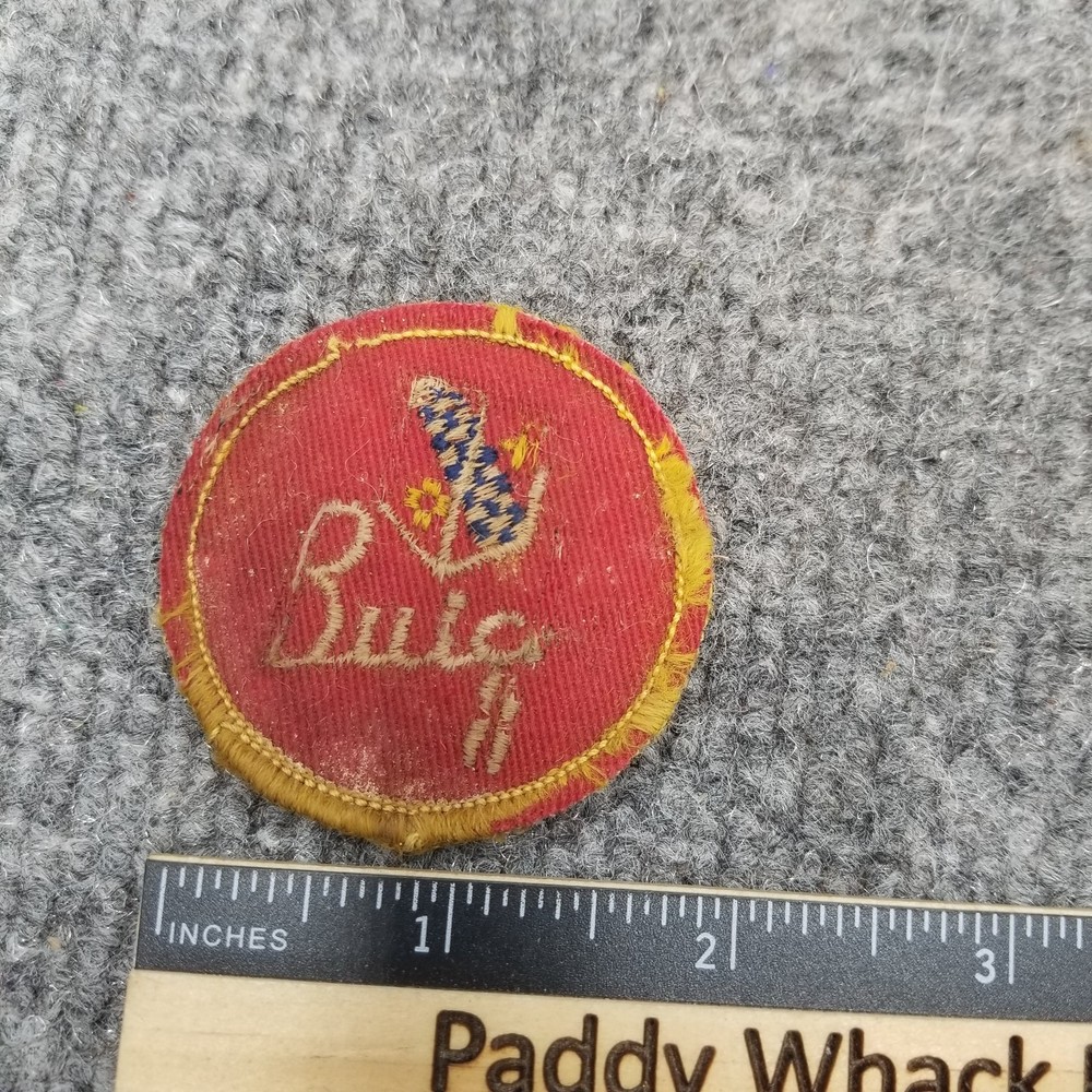 Vintage Buick Patch Car Auto Distressed