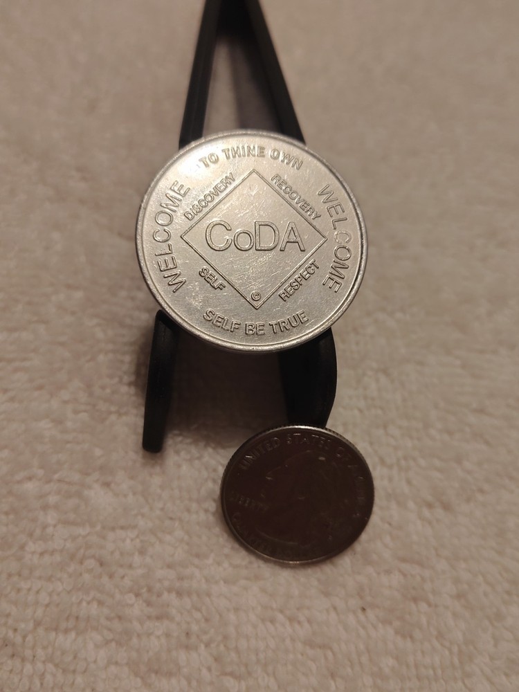 CODA ~ Welcome Aluminum Token ~ Co-Dependent Anonymous Token ~ Used