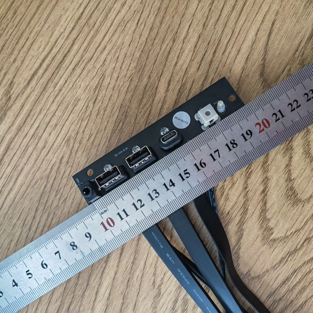 Type-E 19P 9Pin Power SW Type-C USB 3.1 HD Audio Mainboard Extension Cable Panel
