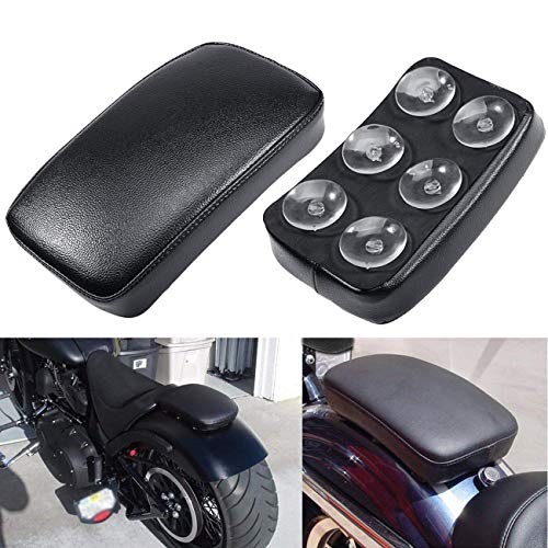 Motorcycle Seat Rectangular Passenger Pad Seat 6 Suction Cup for Motorcycle