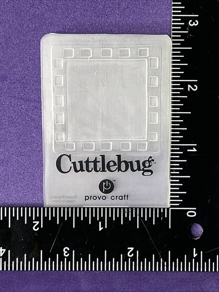 Checkered Frame Embossing Folder Cuttlebug Provo Craft Card Making Scrapbooking