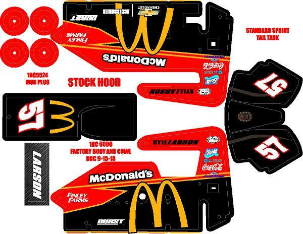 1RC MIDGET WRAP KYLE LARSON MC DS