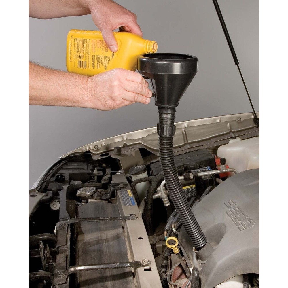Durable Universal Plastic Funnel - Ideal for Kitchen, Garage & Car Oil Changes