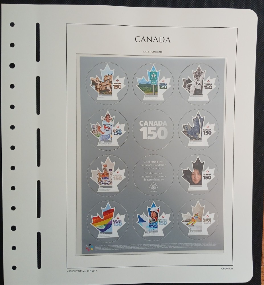 2017 Canada Year Set On Lighthouse/Leuchtturm Hingless Pages