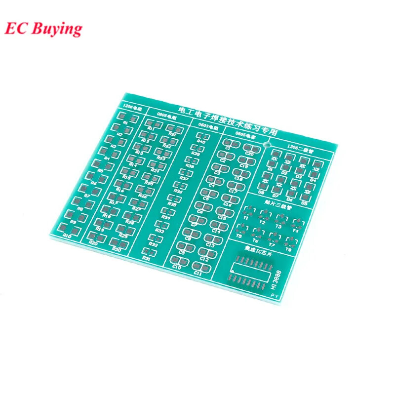 0603/0805/1206 Diode/Transistor PCB Component Soldering PCB Practice Board DIY