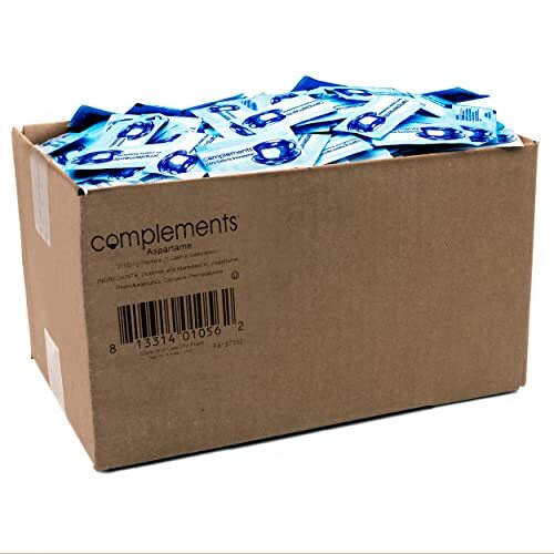 Complements Zero Calorie Aspartame Blue Sweetener Packets, 2000 Coun