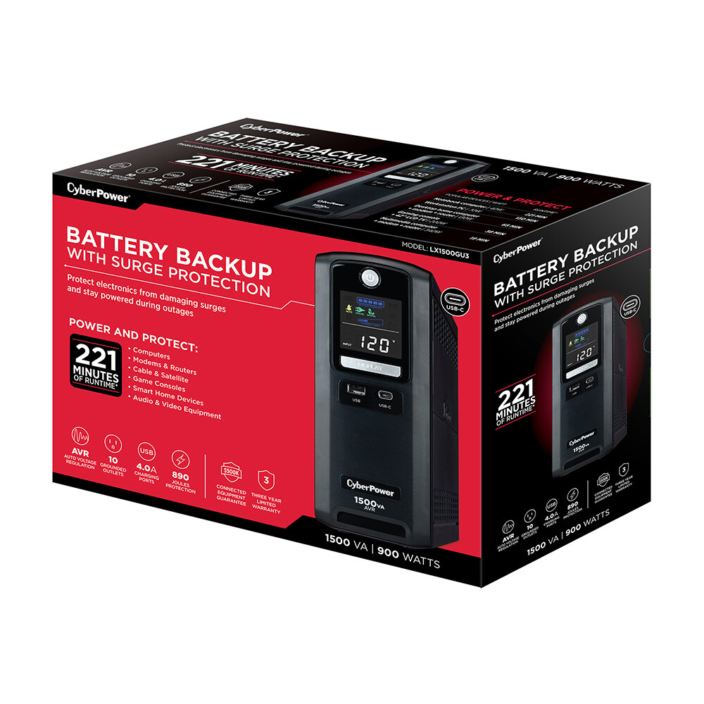 CyberPower 1500V Battery Backup System w/ LCD