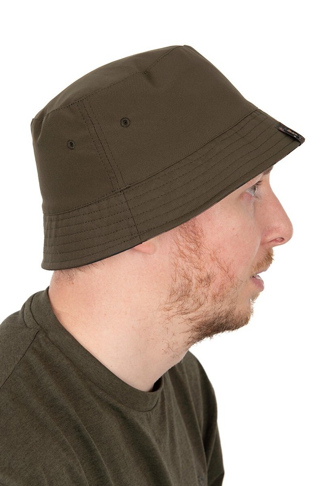Fox Reversible Bucket Hat Khaki/Camo Fishing Hat
