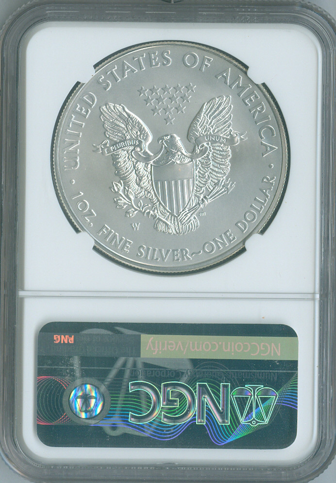 2014-W Silver Eagle Dollar NGC MS69 Burnished Annual Set Quality