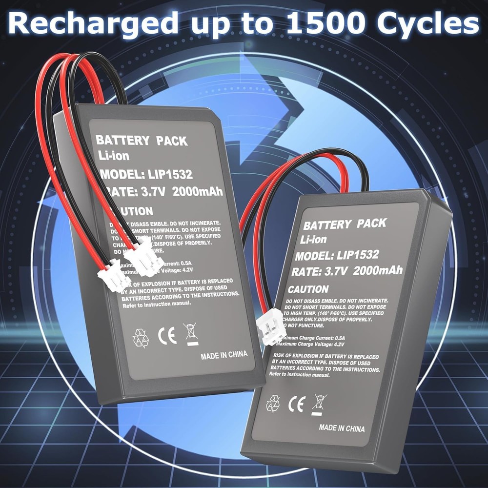 Reliable 2 Pcs Rechargeable Batteries for PS4Pro/PS4Slim - Includes Toolkit