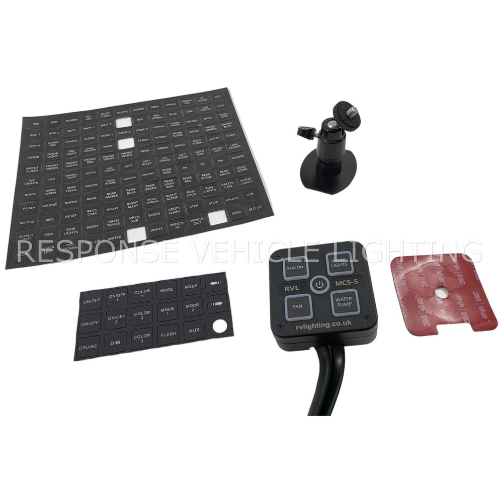 4 Switch Control Panel, Amber LED Light Bars Work Strobe Bracket Mount 12v 24v