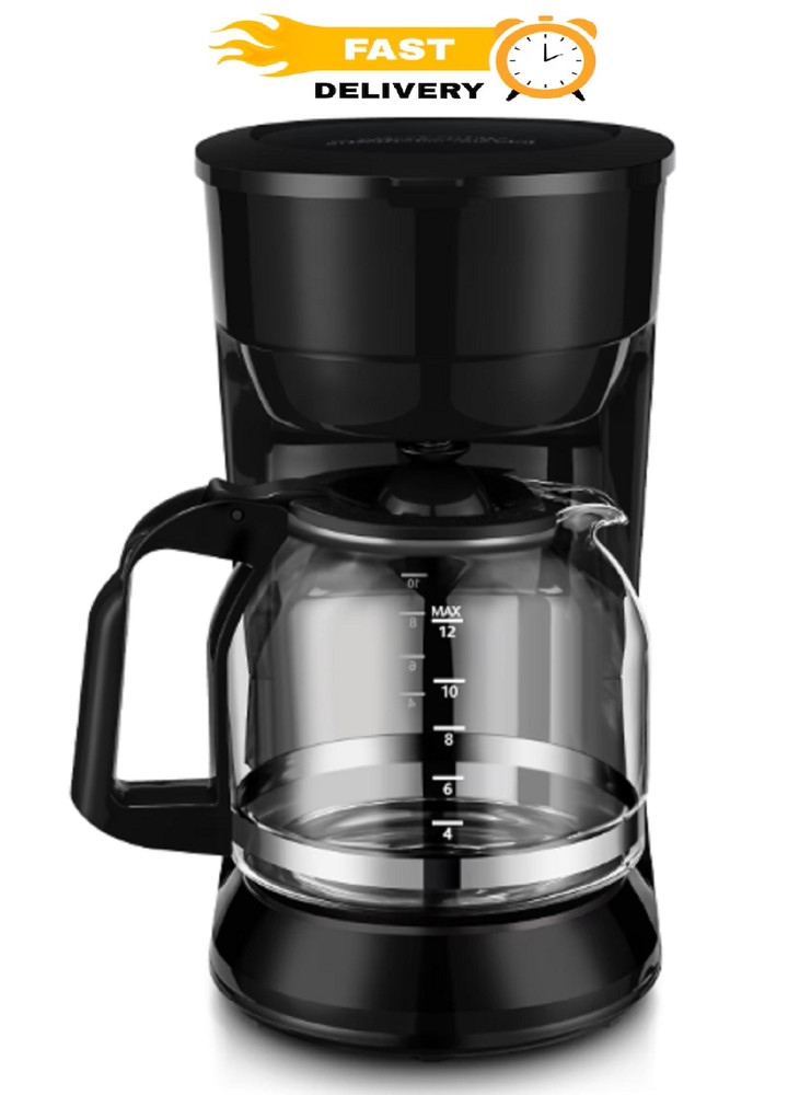 Mainstays Black 12-Cup Drip Coffee Maker