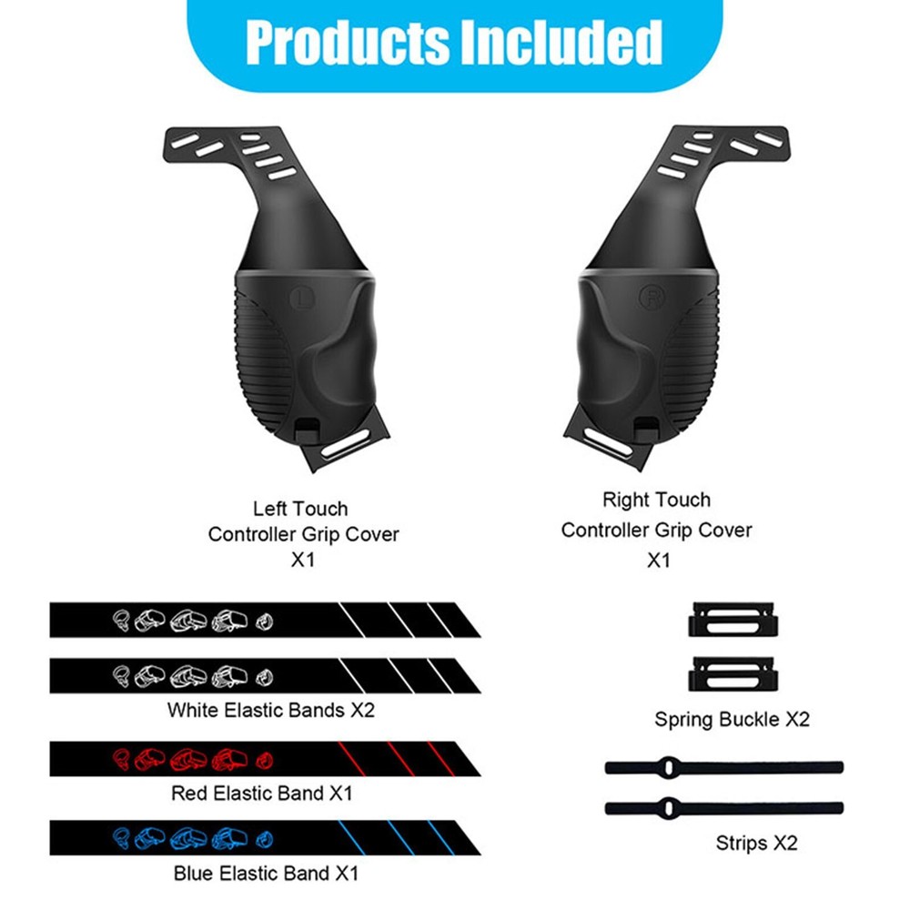 Controller Grip Protective Cover With Buckle Adjustable Wrist Strap for Quest 2