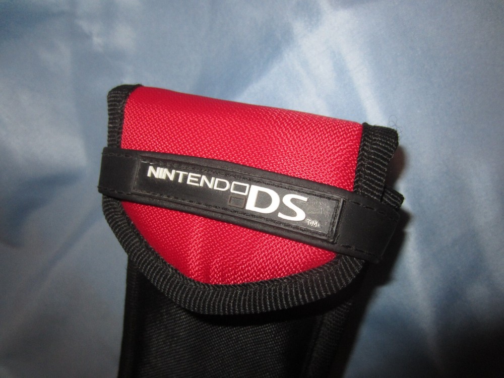 Nintendo DS Storage Case Pouch Red Black