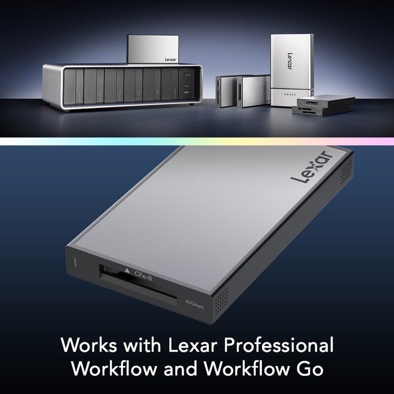 New Lexar Professional Workflow CFexpress 4.0 Type B Card Reader LPWF740N-6ANGL