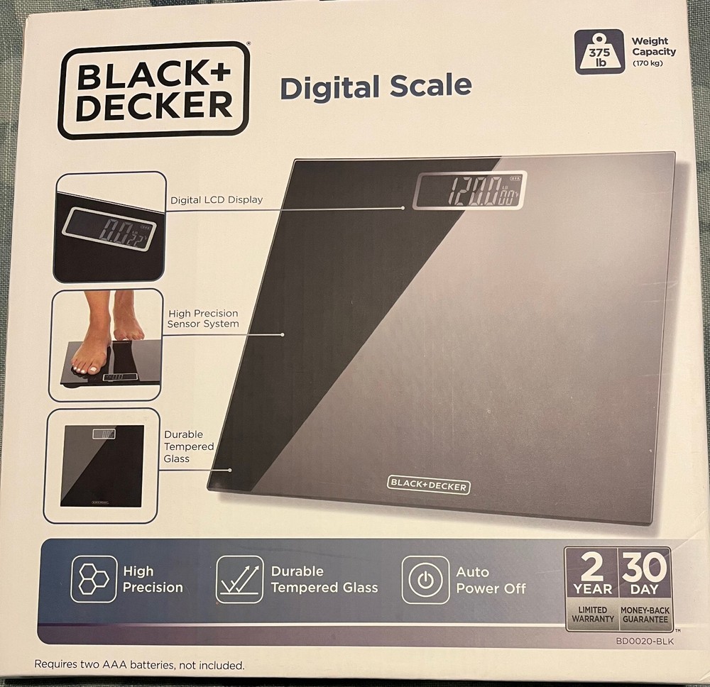 Digital Bathroom Scales - Black And Decker