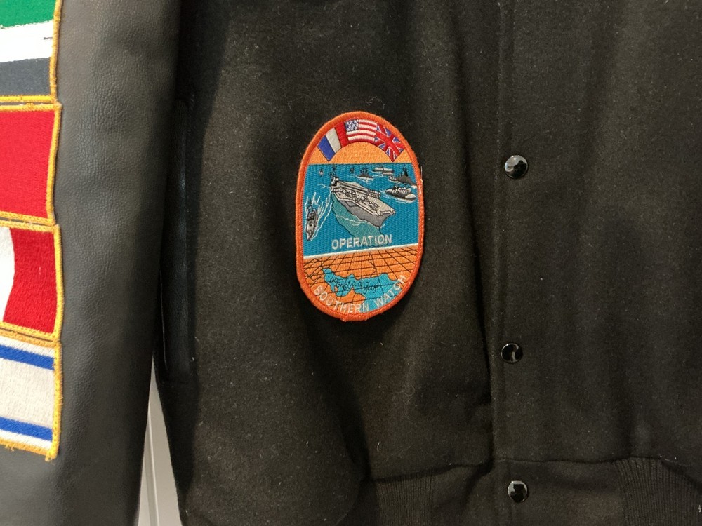 US Navy Wool Tour Jacket USS Eisenhower 2000