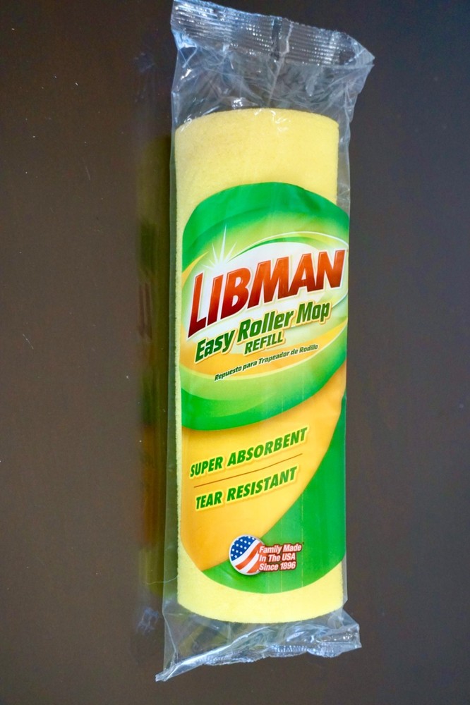 Libman Easy Roller Mop Refill Head #02017, Super Absorbent, Tear Resistant