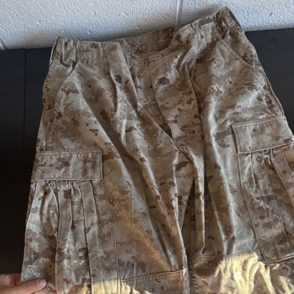 USMC Digital Woodland Camouflage Military Pants Medium Regular