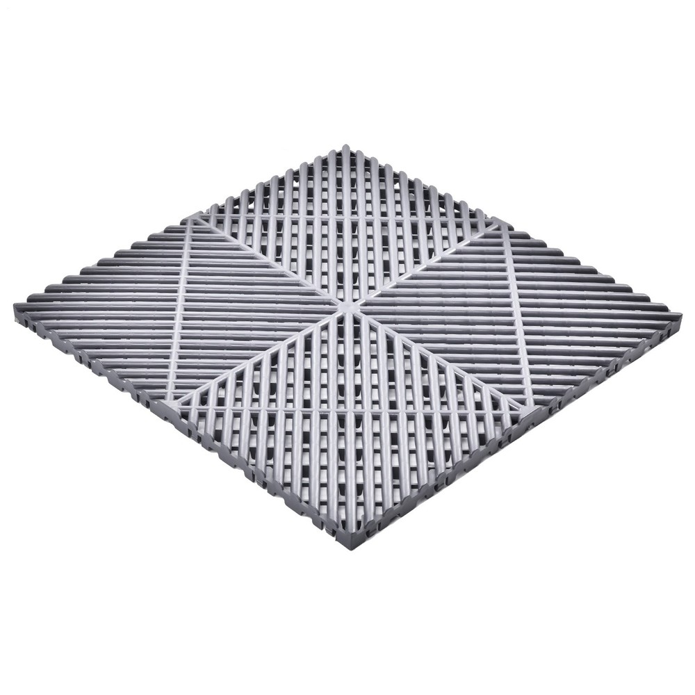Interlocking Garage Flooring Tiles, Non-Slip, Self-Draining, Heavy-Duty,