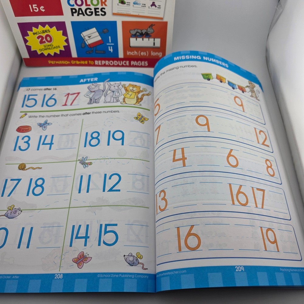 Learning Workbook Bundle Preschool Kindergarten First Grade 3 Books