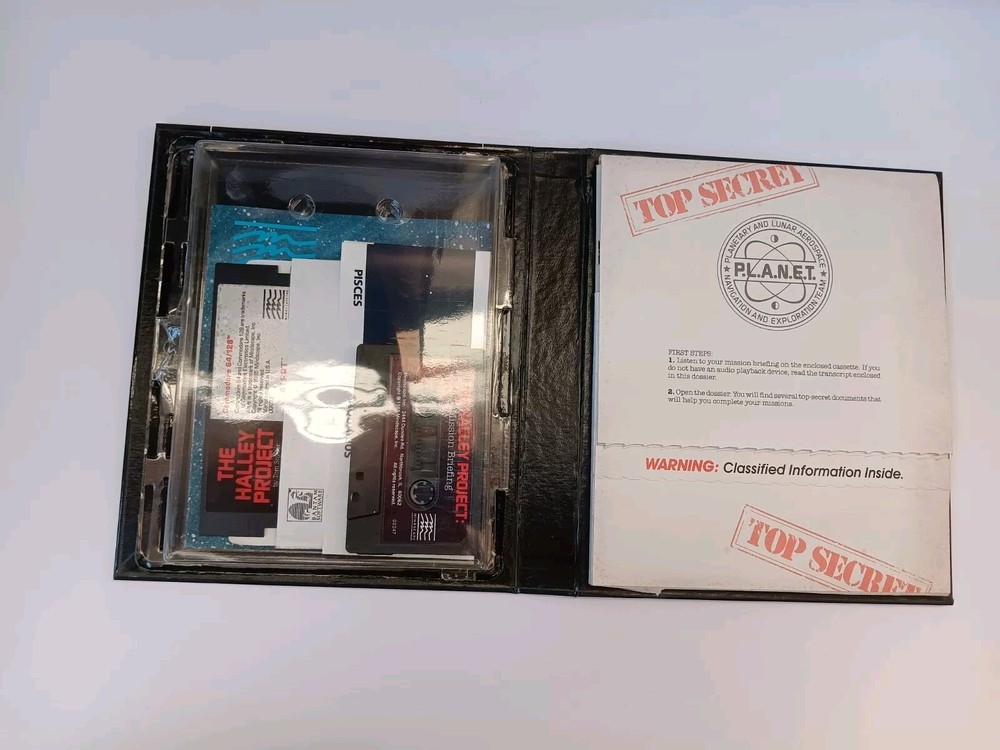 Commodore 64 The Halley Project Mission In Solar System Software Tested/Works