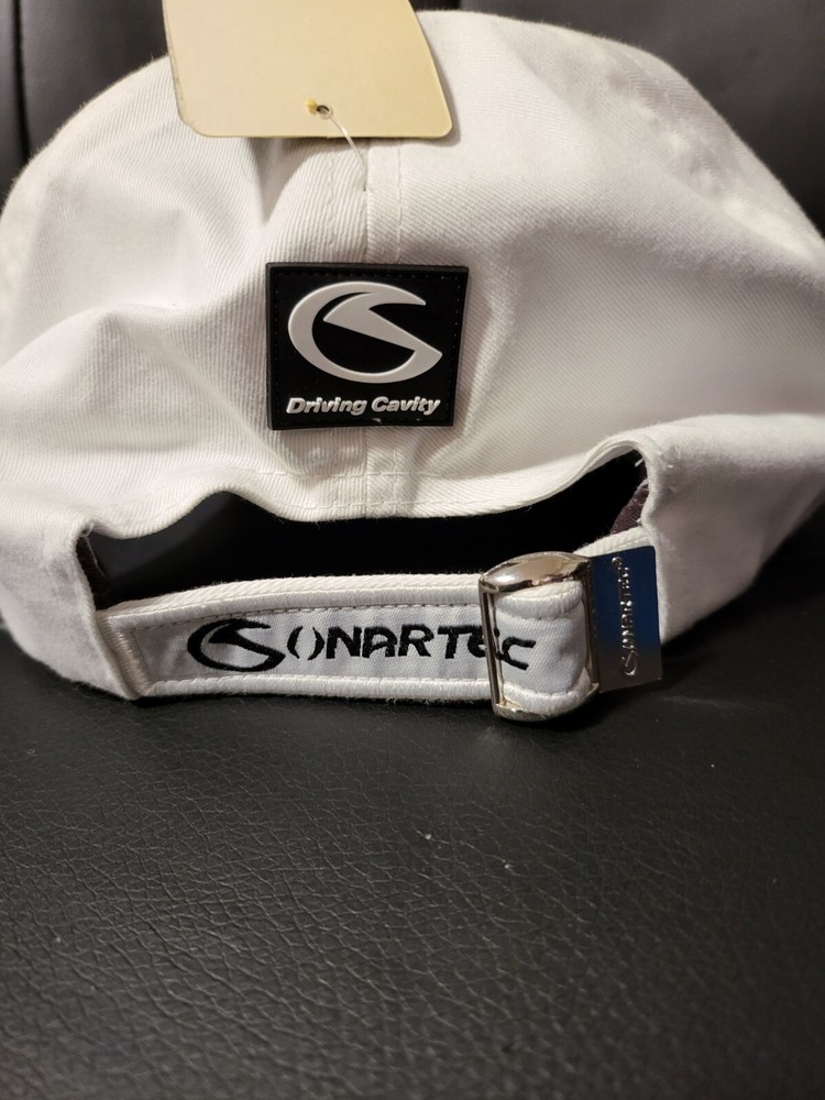 Conartec Golf Adjustable hat White/Black Embroidery