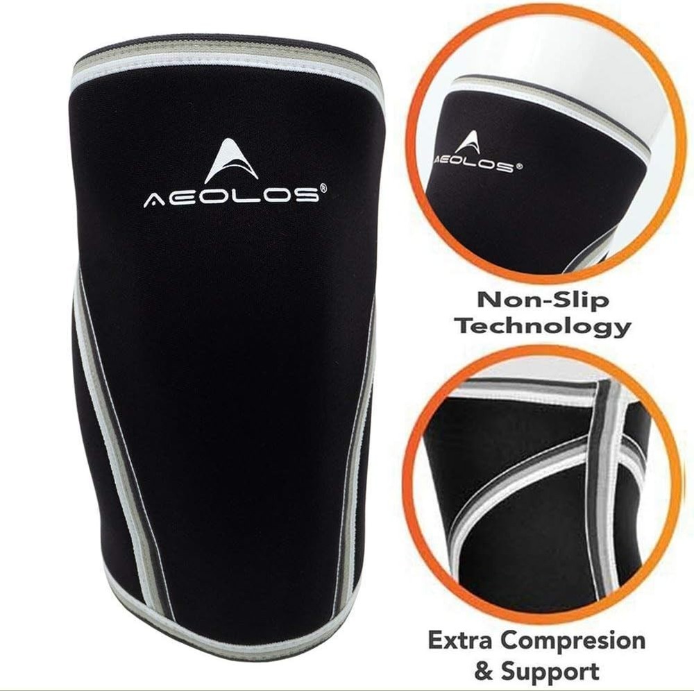 Supportive Compression Sleeves for Knees, 2-Pack