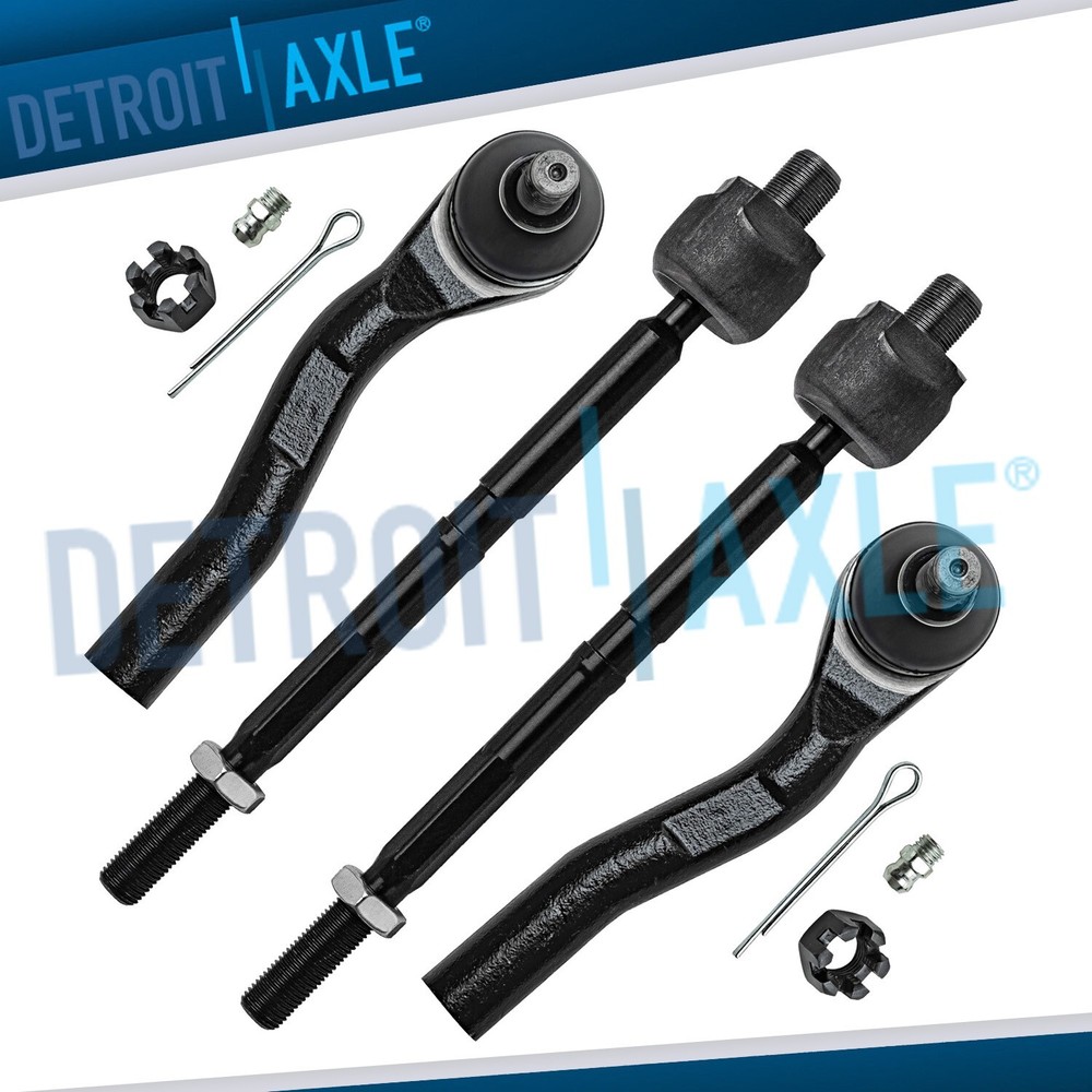 4pc Front Inner and Outer Tie Rod Ends for 2012 2013 2014 2015 2016 Honda CR-V