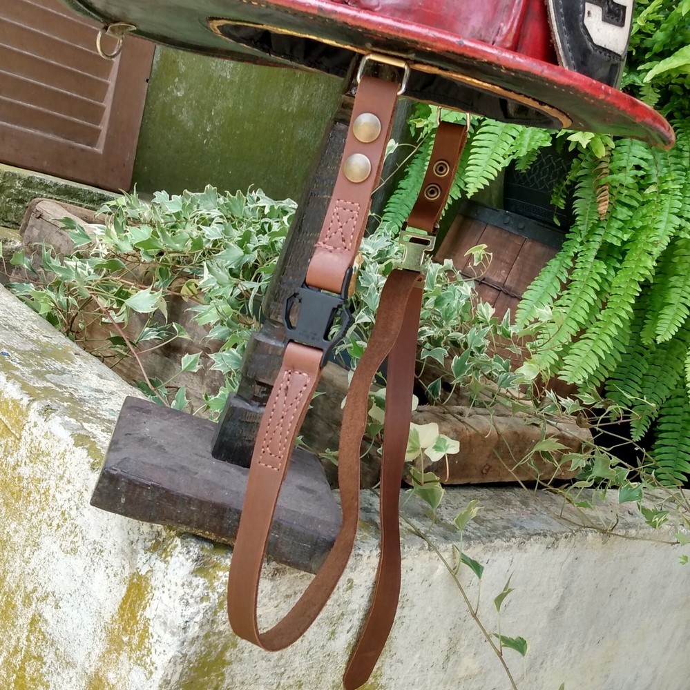 Leather Fire Helmet Chinstrap