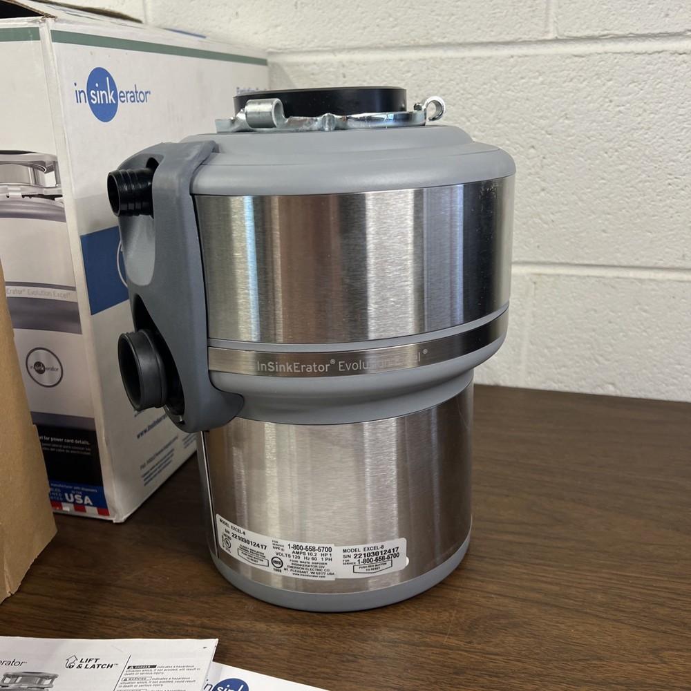 InSinkErator Evolution Excel 1.0 HP Quite Series Food Waste Garbage Disposal