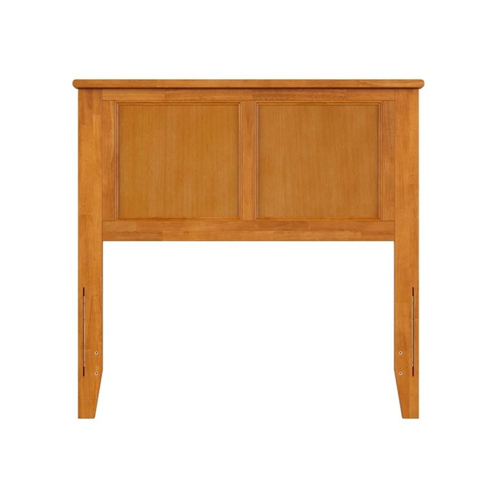 Pemberly Row Madison Twin Solid Wood Panel Headboard in Light Toffee