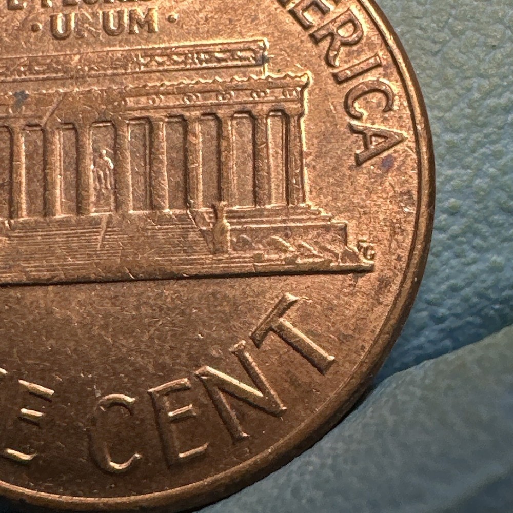 1962 D Lincoln Head Memorial Cent Grease Strike Weak N Red!