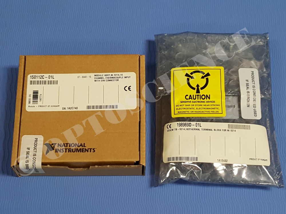 NEW - National Instruments NI 9214 cDAQ Temperature Input Module, Terminal Block