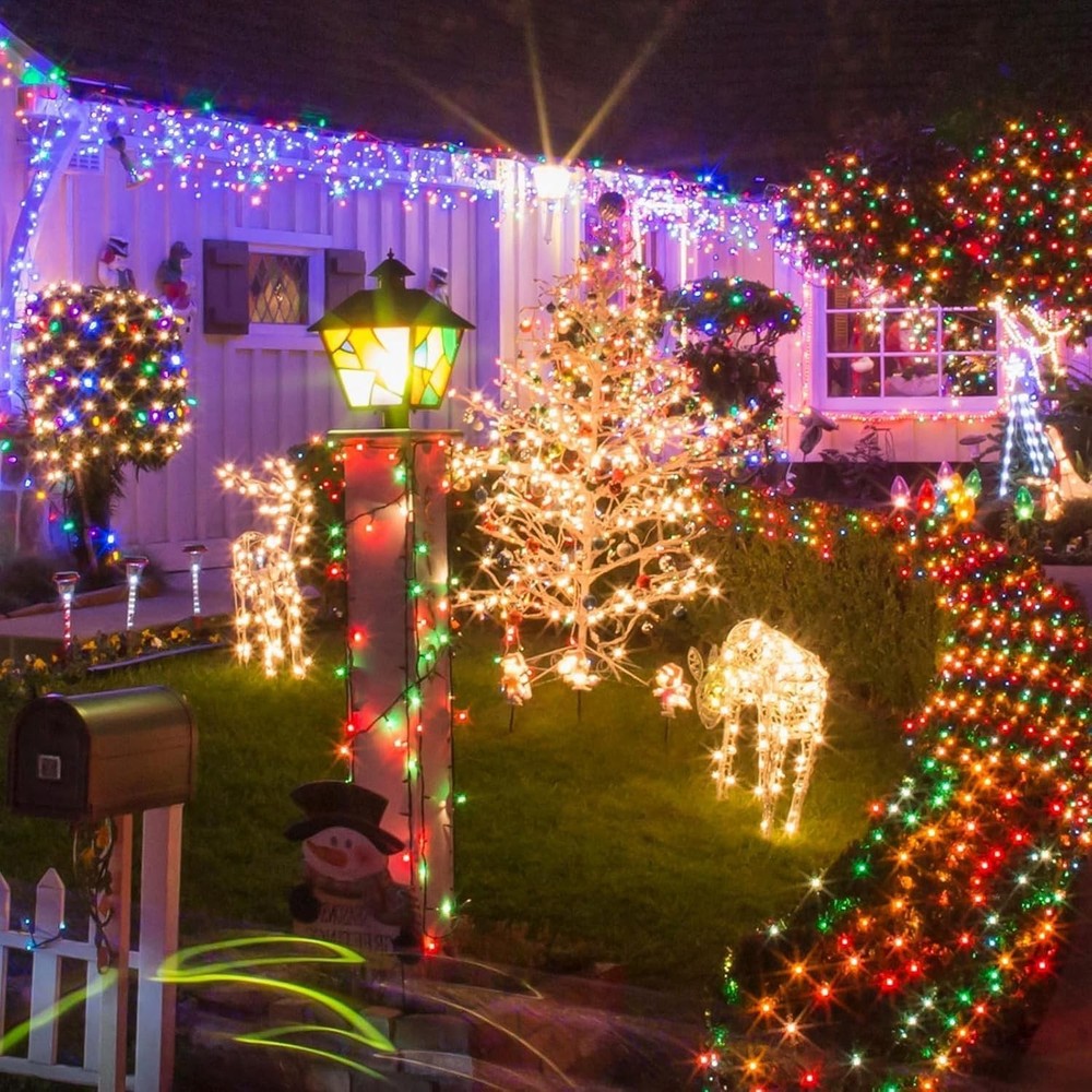 Joomer 66FT 200 LED Color Changing String Lights with Remote and Timer Function