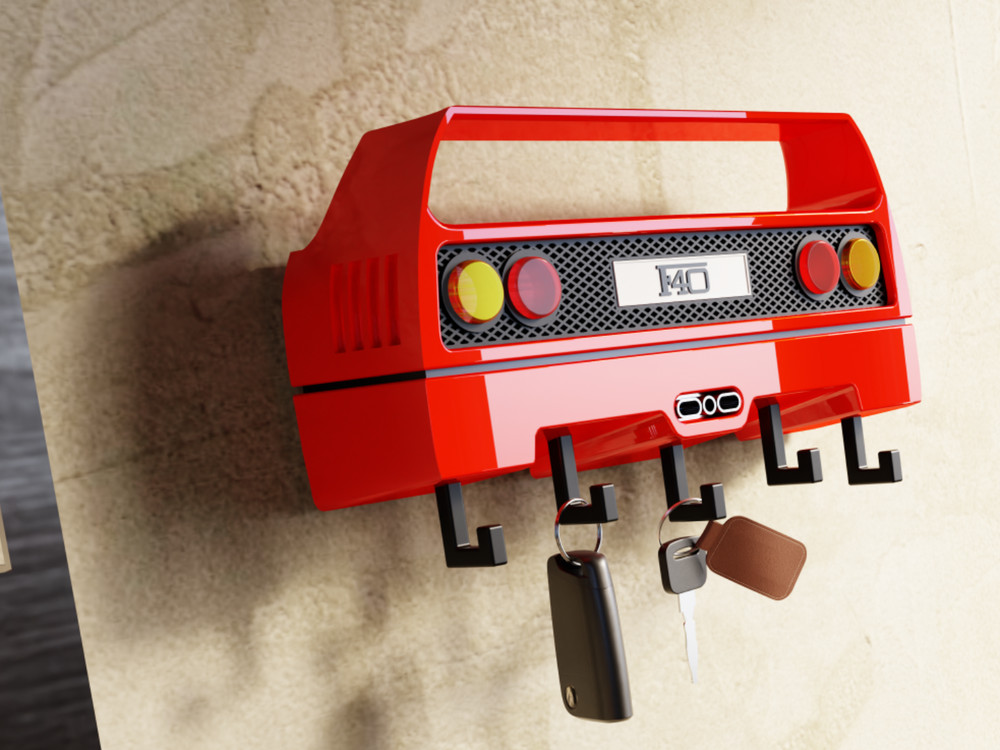 F40 key hanger custom art