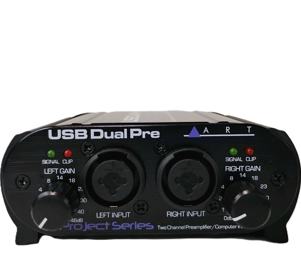 USB Dual Pre Two Channel Preamplifier/Computer Interface