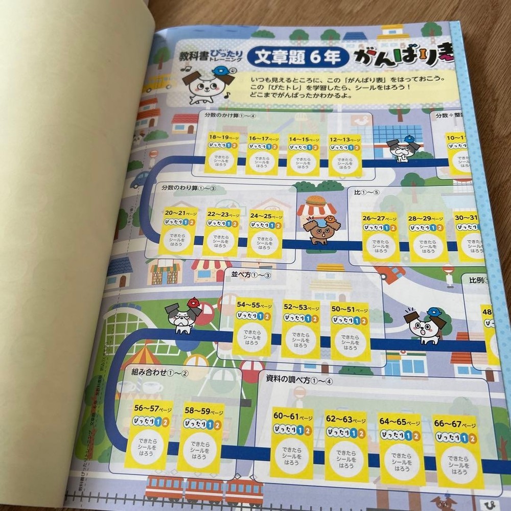 Japanese school textbook 6th grade perfect training & work